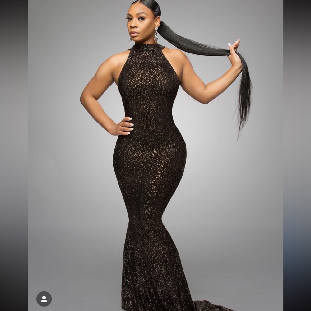 Custom black dress/gown